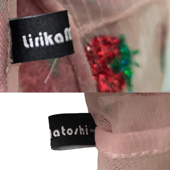 Lirika Matoshi Blush Hat with Sparkling Red and Green Details - Picture 4 of 4